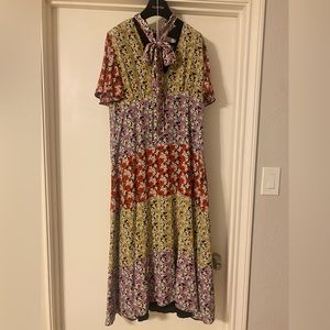 Valentino Floral MIDI Dress -Size 46